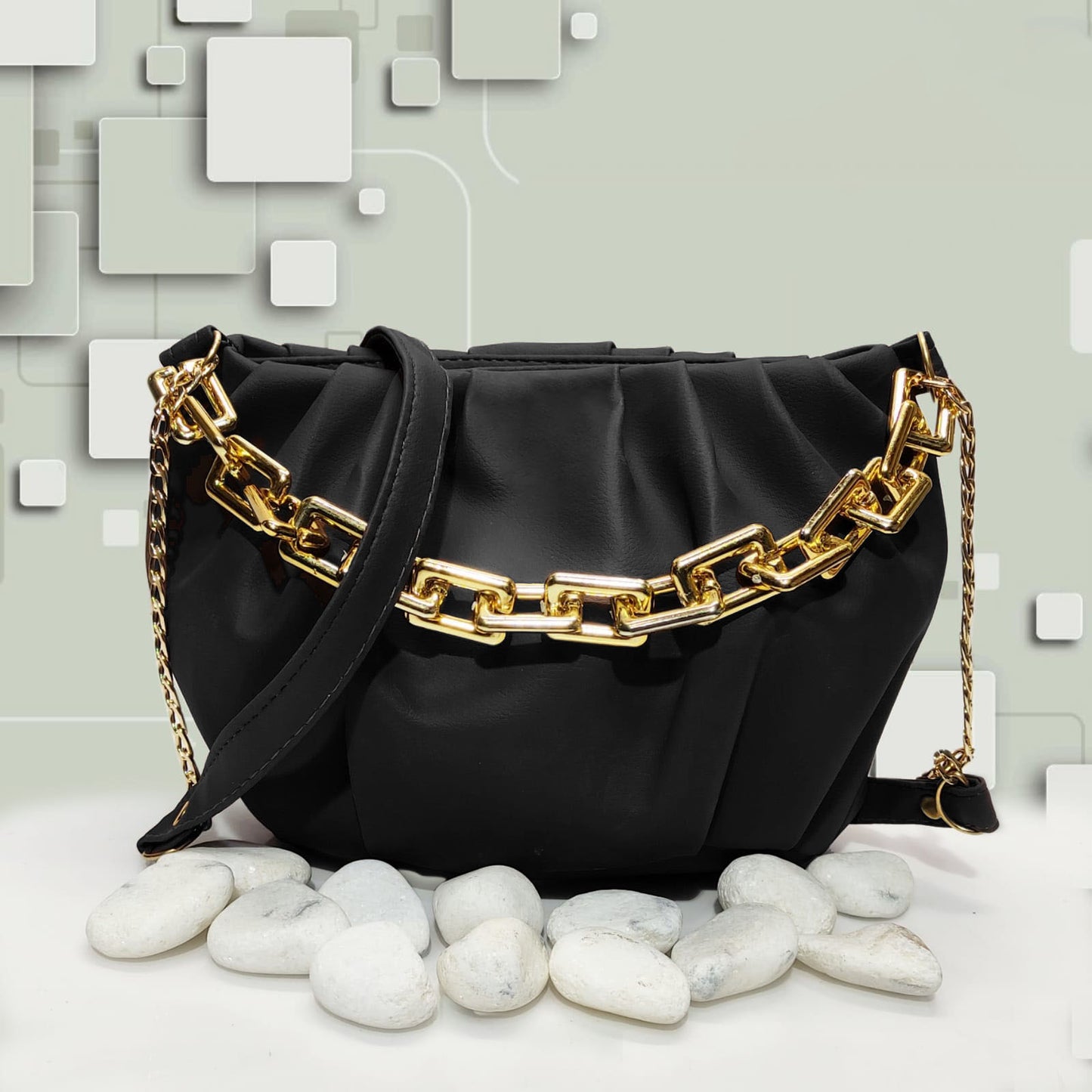 Hand bags for girls with Stylish Golden chain