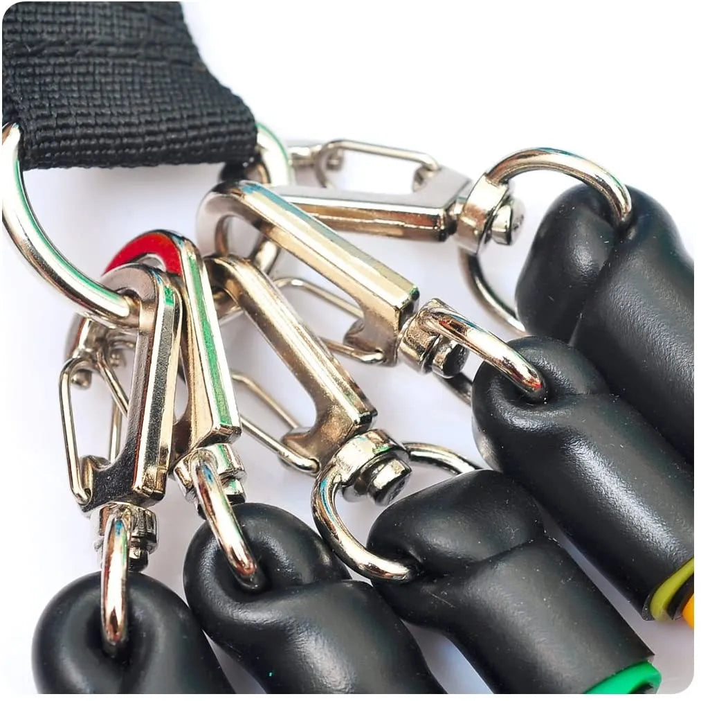 11 PCS Latex Resistance Band Set