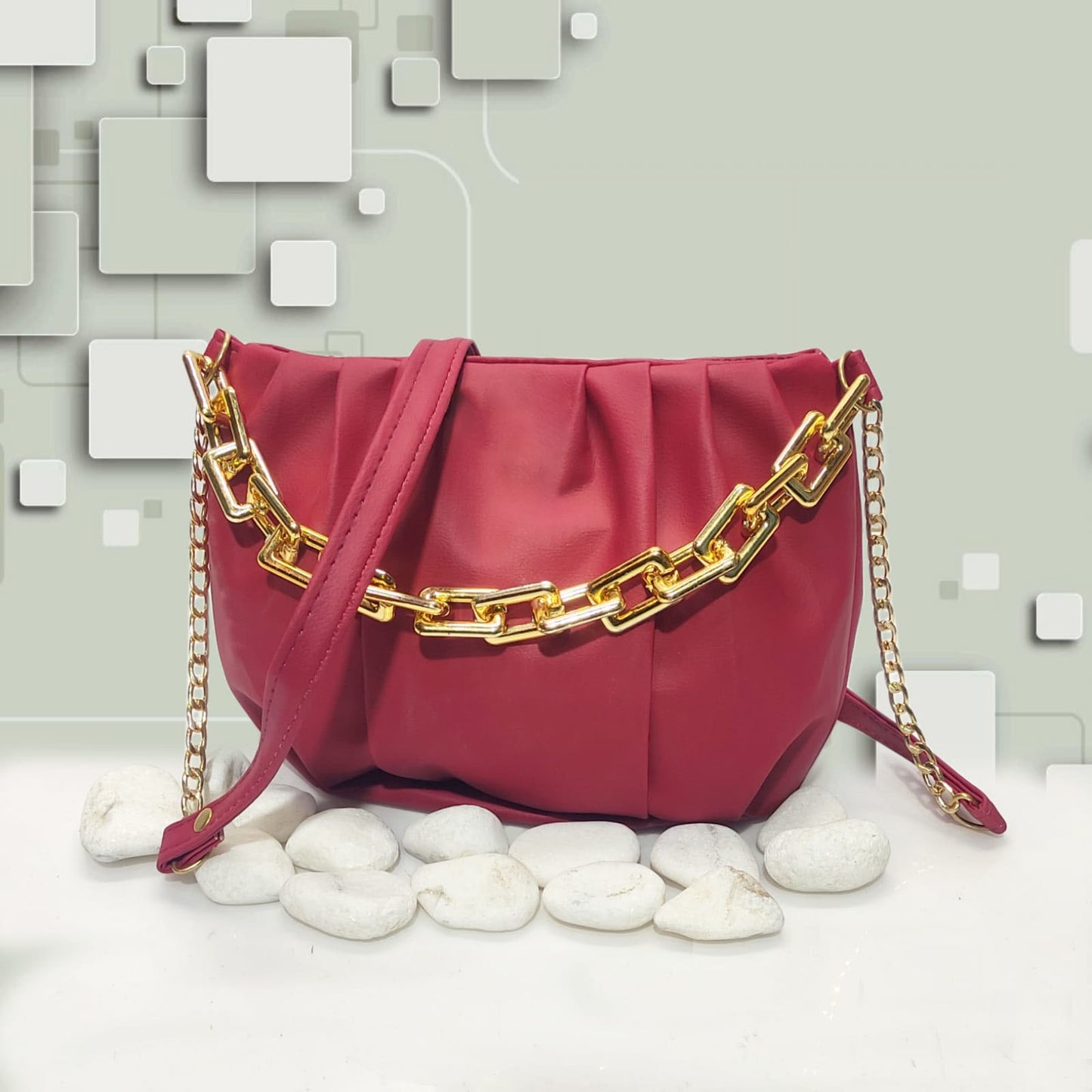 Hand bags for girls with Stylish Golden chain
