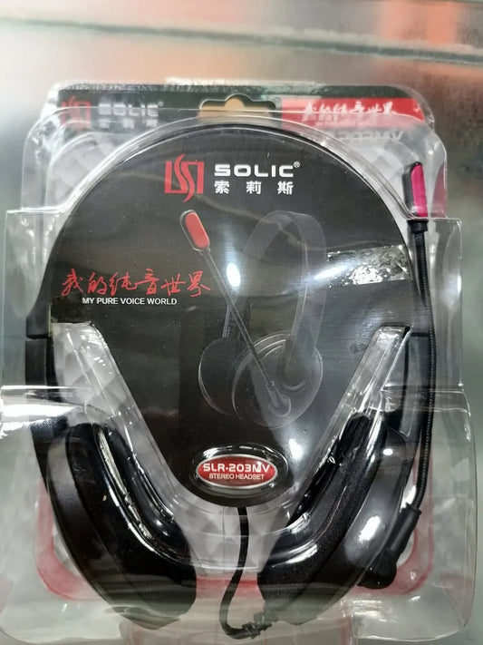 Solic Stereo Headphones Premium Sound Quality