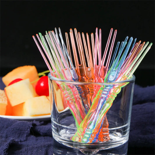 80PCS Disposable Fruit Forks