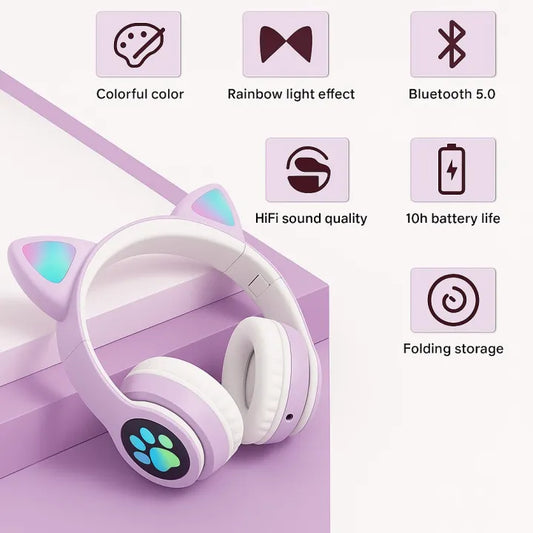 STN-28 Cat Ear Bluetooth Headphones
