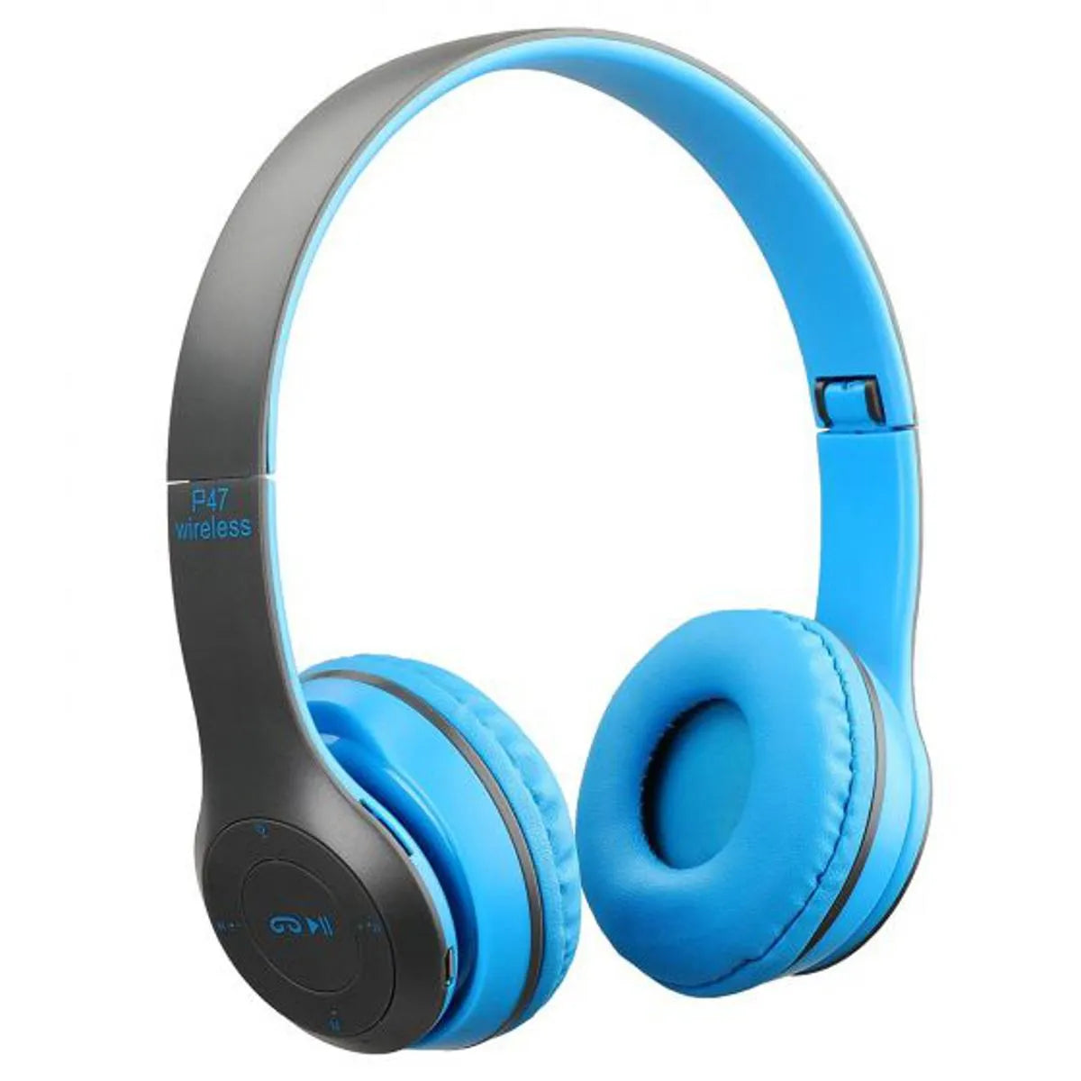 P47 On Ear Wireless Headphones Dynamic Plastic