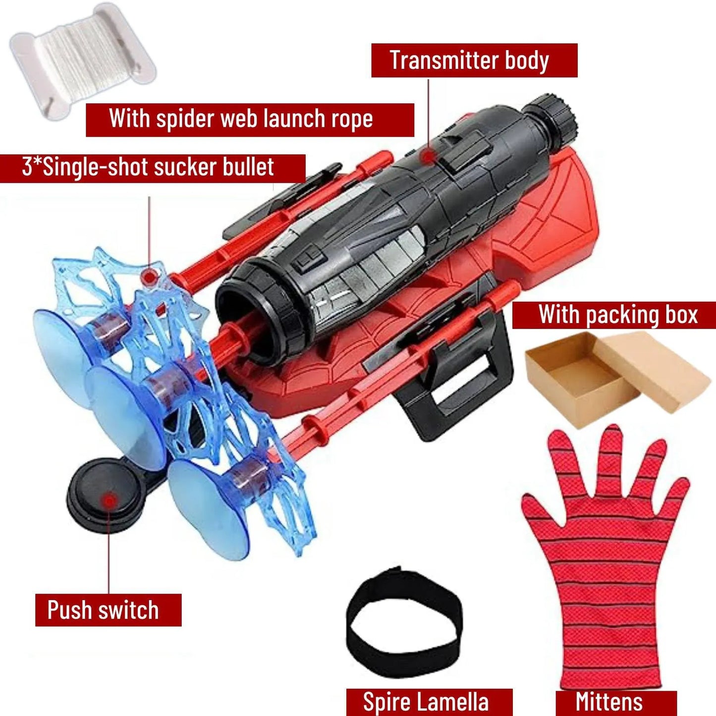 Spiderman Web discharge toy for Kids