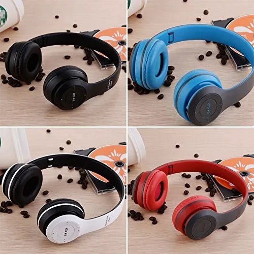 P47 On Ear Wireless Headphones Dynamic Plastic