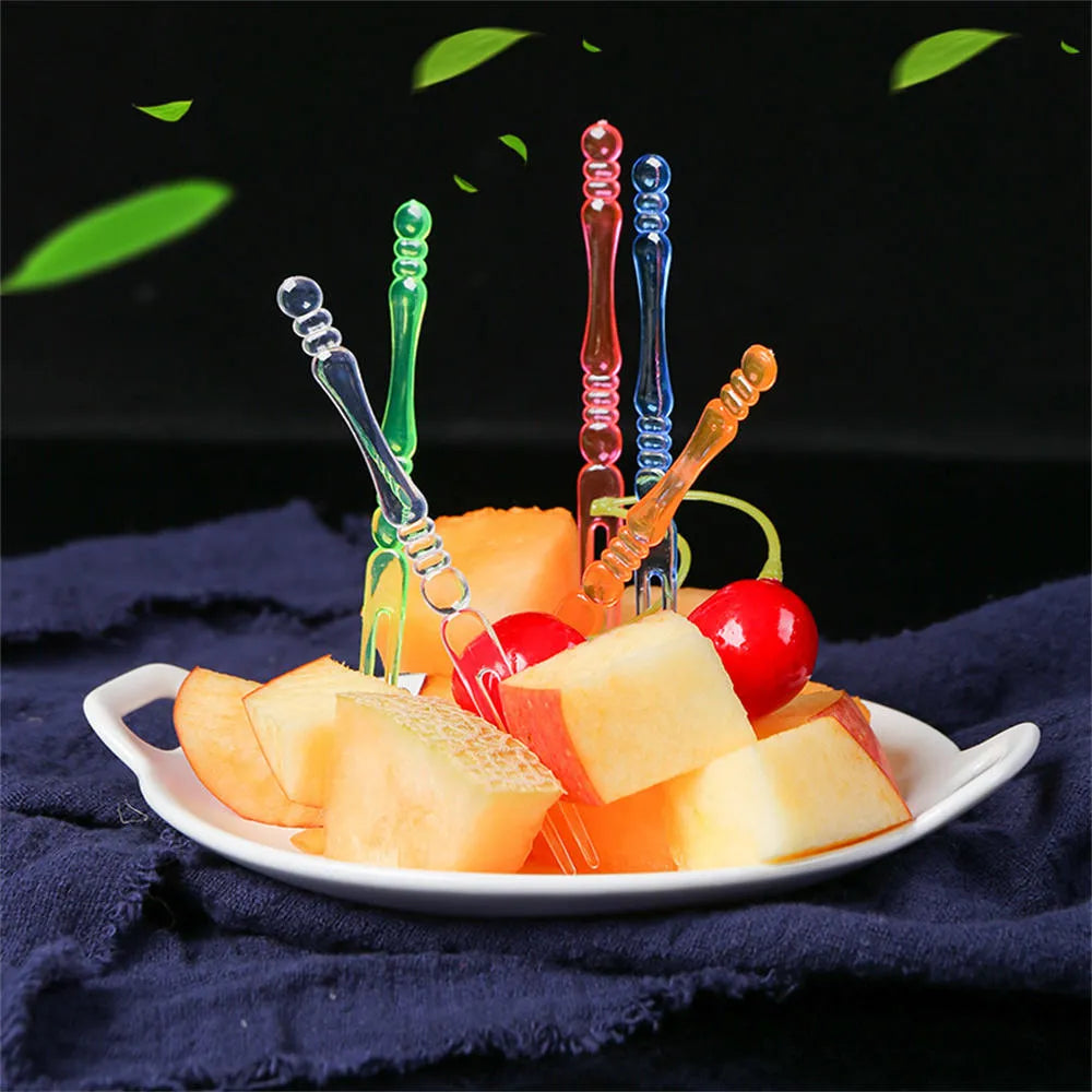 80PCS Disposable Fruit Forks
