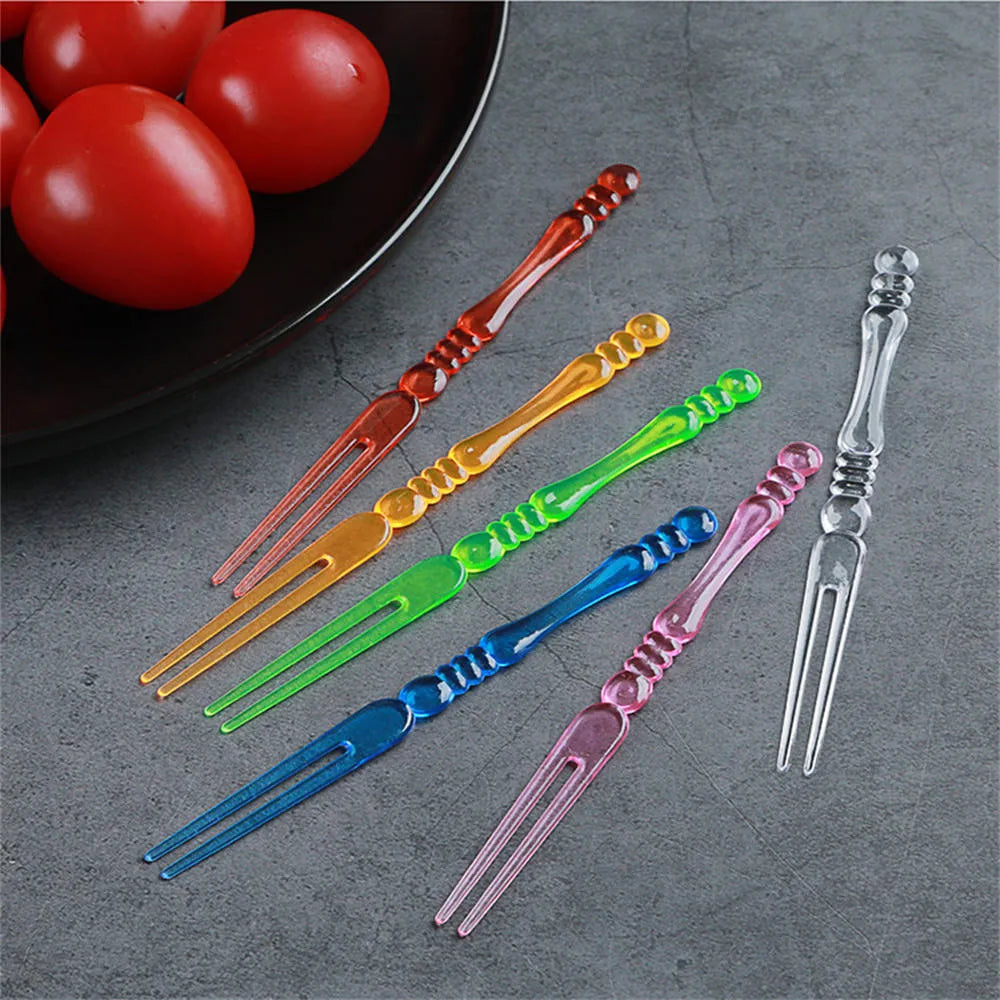 80PCS Disposable Fruit Forks